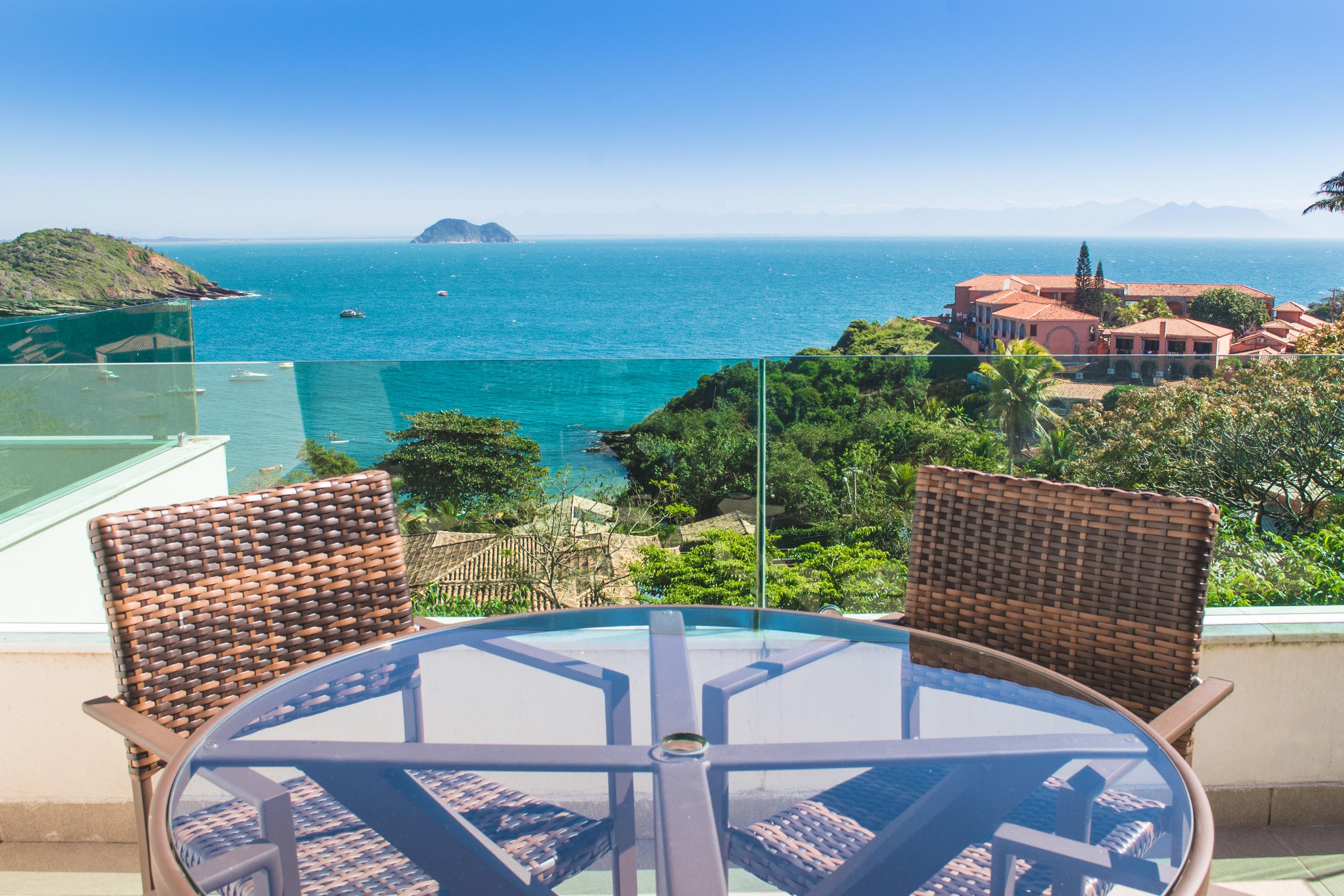 Pousada Praia Joao Fernandes Búzios Exterior foto View of the sea from the hotel