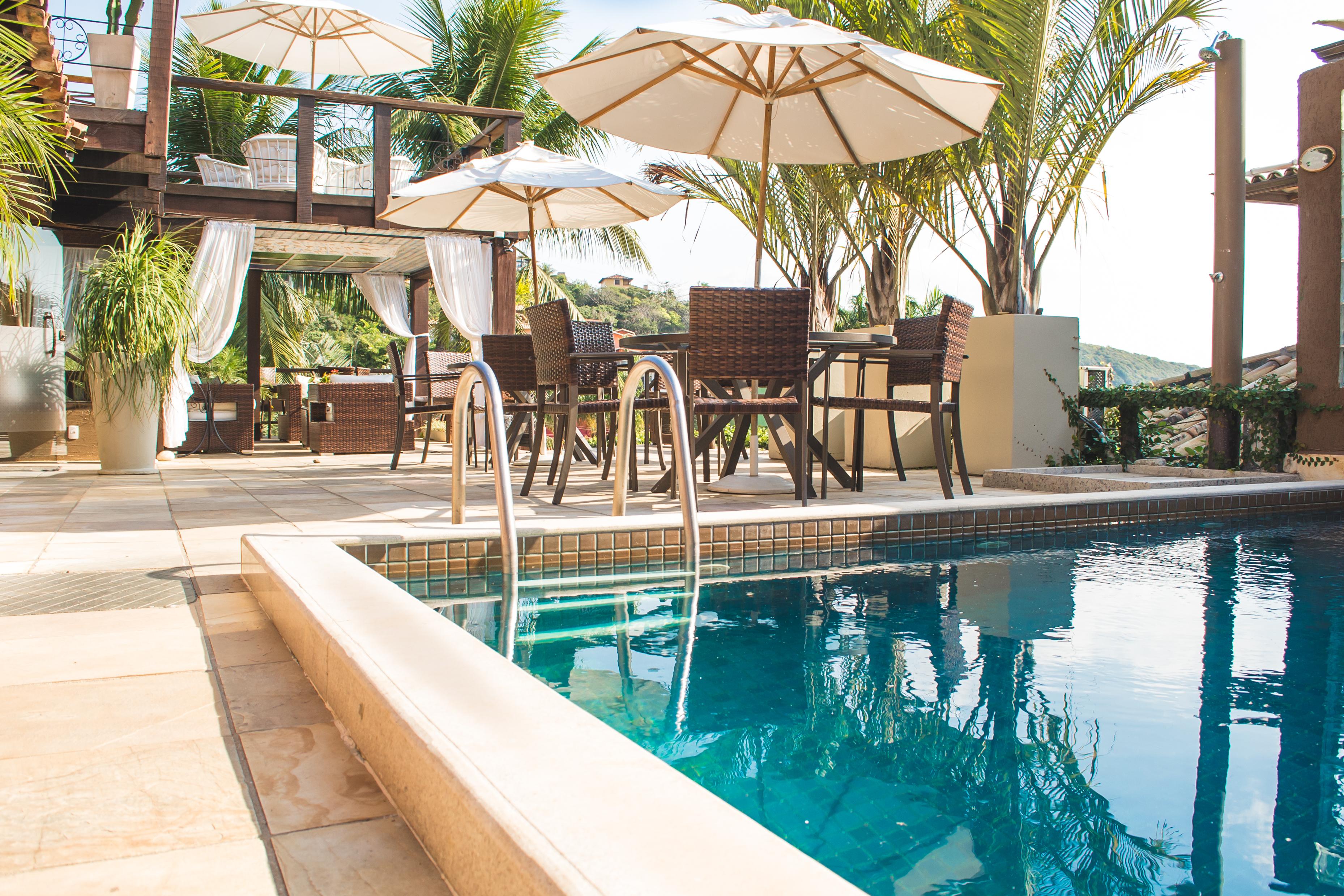 Pousada Praia Joao Fernandes Búzios Exterior foto The pool at the hotel