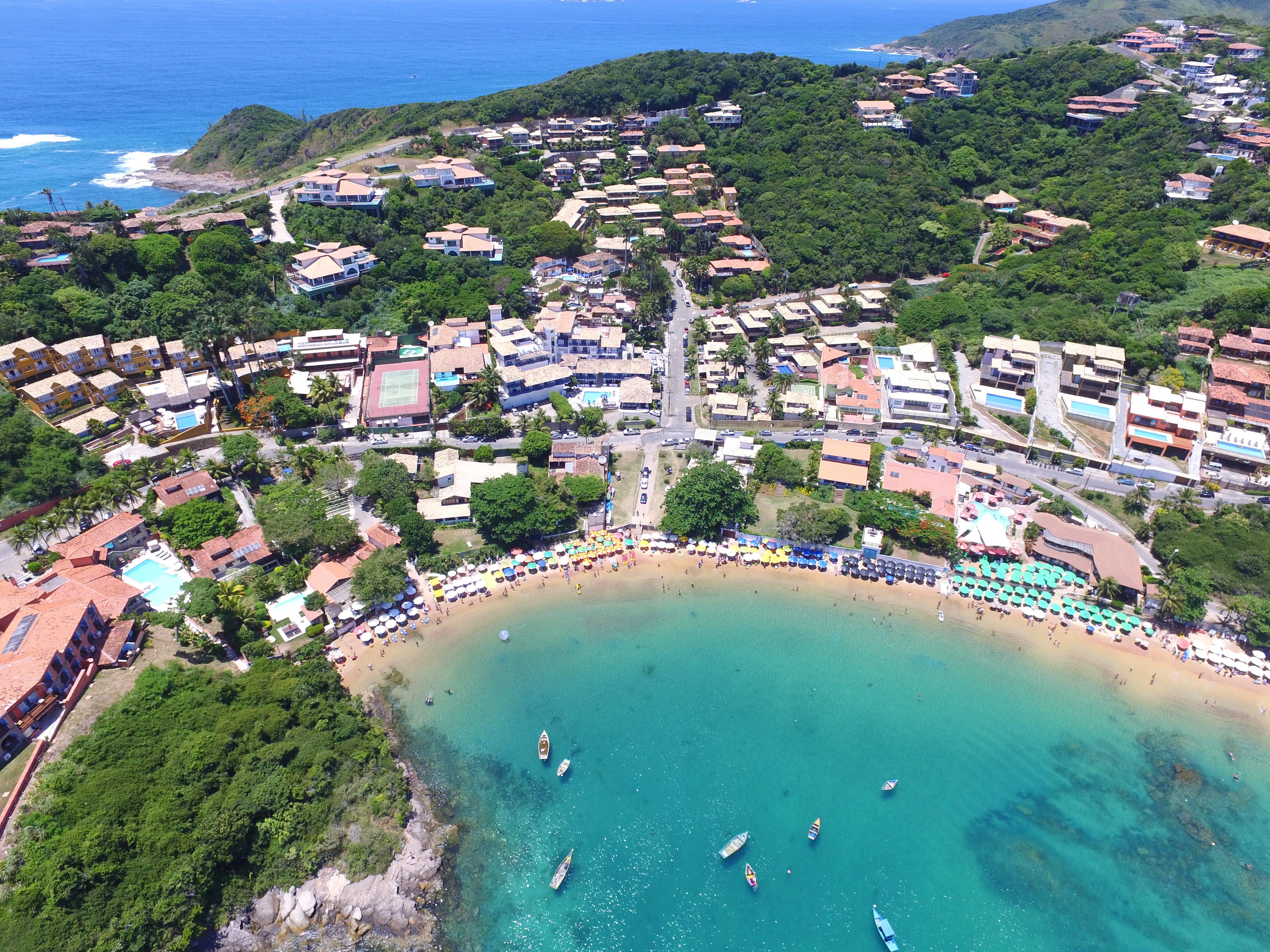 Pousada Praia Joao Fernandes Búzios Exterior foto Aerial view of the beach